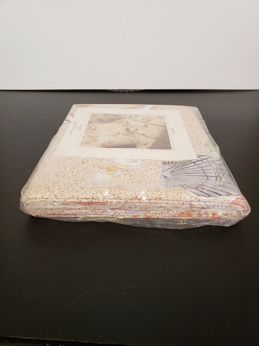 Vintage Gloria Vanderbilt for Martex SEASIDE Pattern TWIN FLAT SHEET 1970s NEW