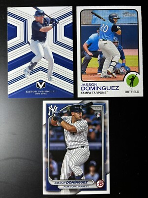 2024 Bowman Jasson Dominguez RC 2022 Heritage Minors 2023 Chronicles