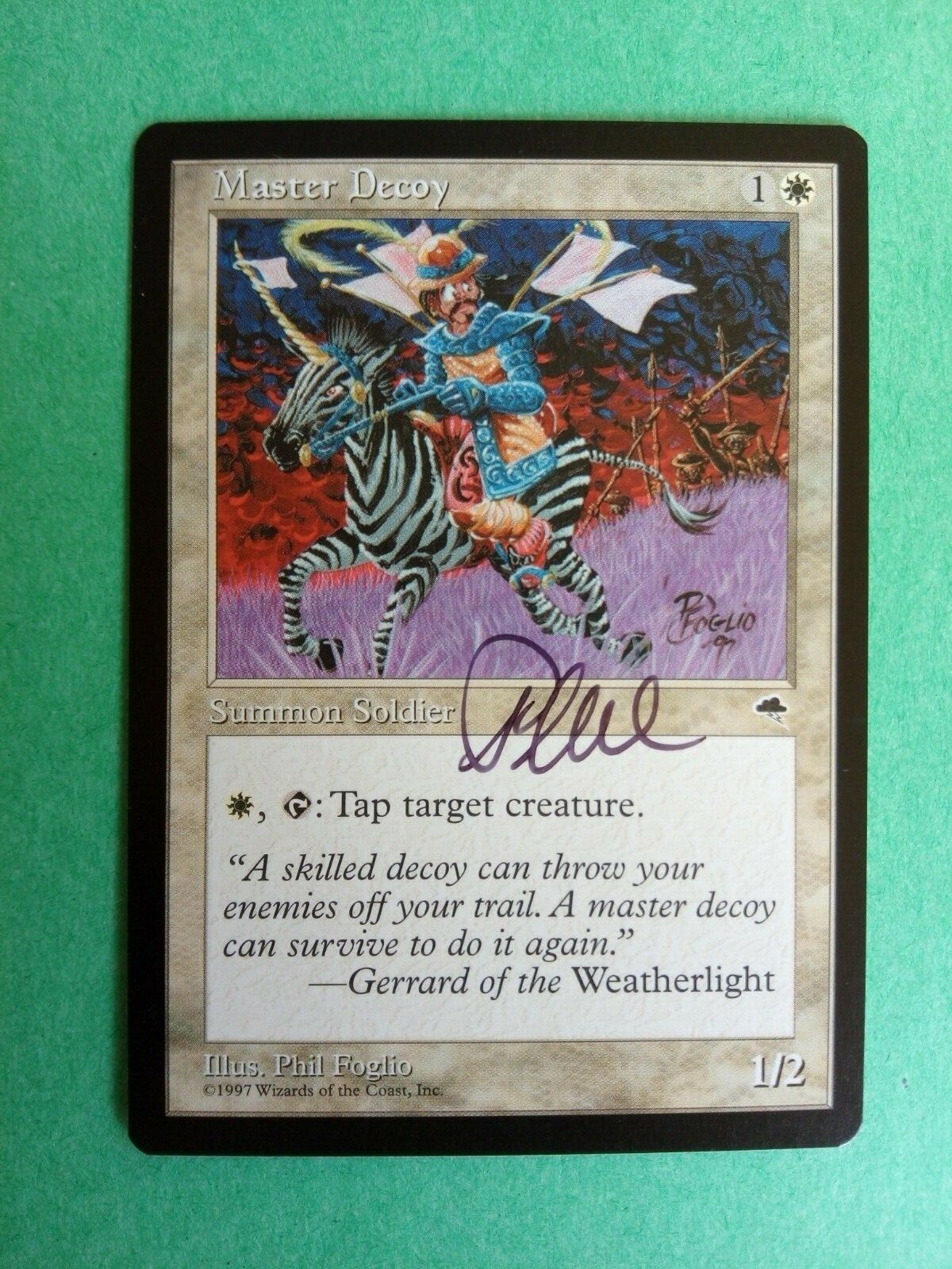 平地/Plains LEB Signed Artist Proof MTG Magic Master Decoy Signed Artist Proof x1 Tempest Phil