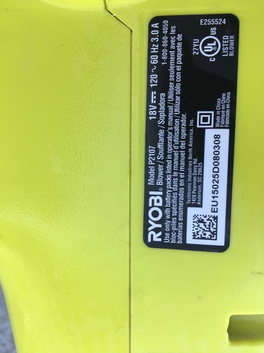 Ryobi Hand Held Leaf Blower