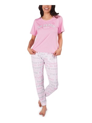 

RETROSPECTIVE CO. Нижнее белье Розовые штаны для сна с манжетами, Розовый