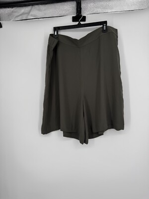 Halogen Women's Size 2X Grey Beluga Elastic Waist Shorts, NWT