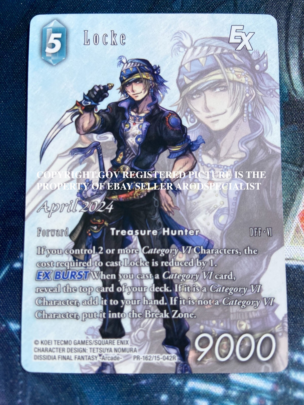 FINAL FANTASY TCG FFTCG APRIL 2024 PROMO NON-FOIL LOCKE PR FINAL FANTASY TCG FFTCG APRIL 2024 PROMO NON-FOIL LOCKE PR