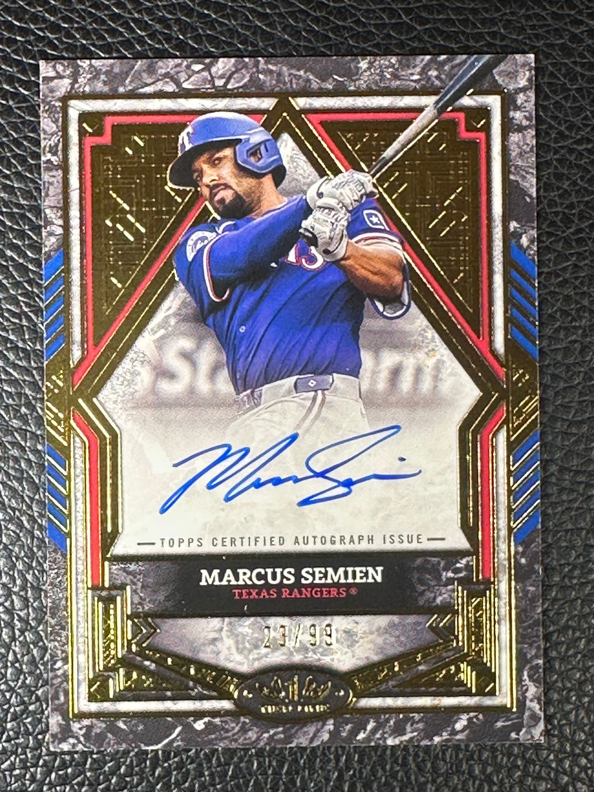 2025 Topps Tier One Variation Marcus Semien 23/99 Auto Autograph