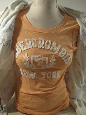 ABERCROMBIE & FITCH NEW YORK LADIES HOODIE AND SHIRT