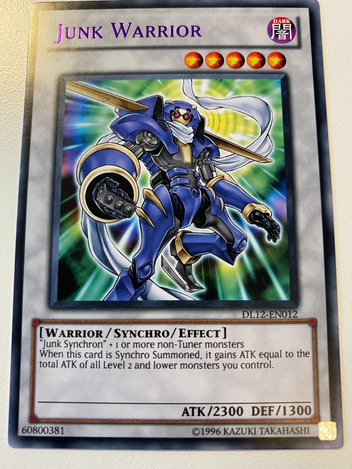 Yugioh Junk Warrior DL12-EN012 Rare PURPLE NM | eBay
