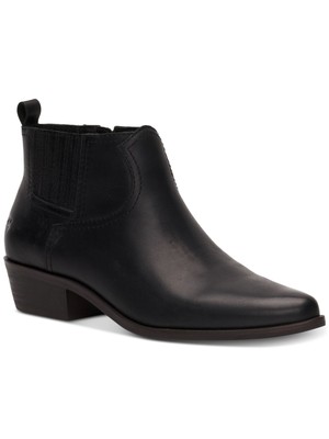 Женские черные ботильоны Hikalli из миндальной кожи с застежкой сзади LUCKY BRAND, 5 М