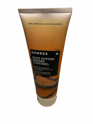 KORRES Papaya Mango BODY BUTTER 7.95 FL OZ New   