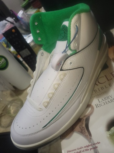 シューズ(男性用) NIKE AirJordan2 Retro WHITE/Lucky-GREEN Nike Air Jordan 2 Retro Lucky Green White DR8884-103 Men's