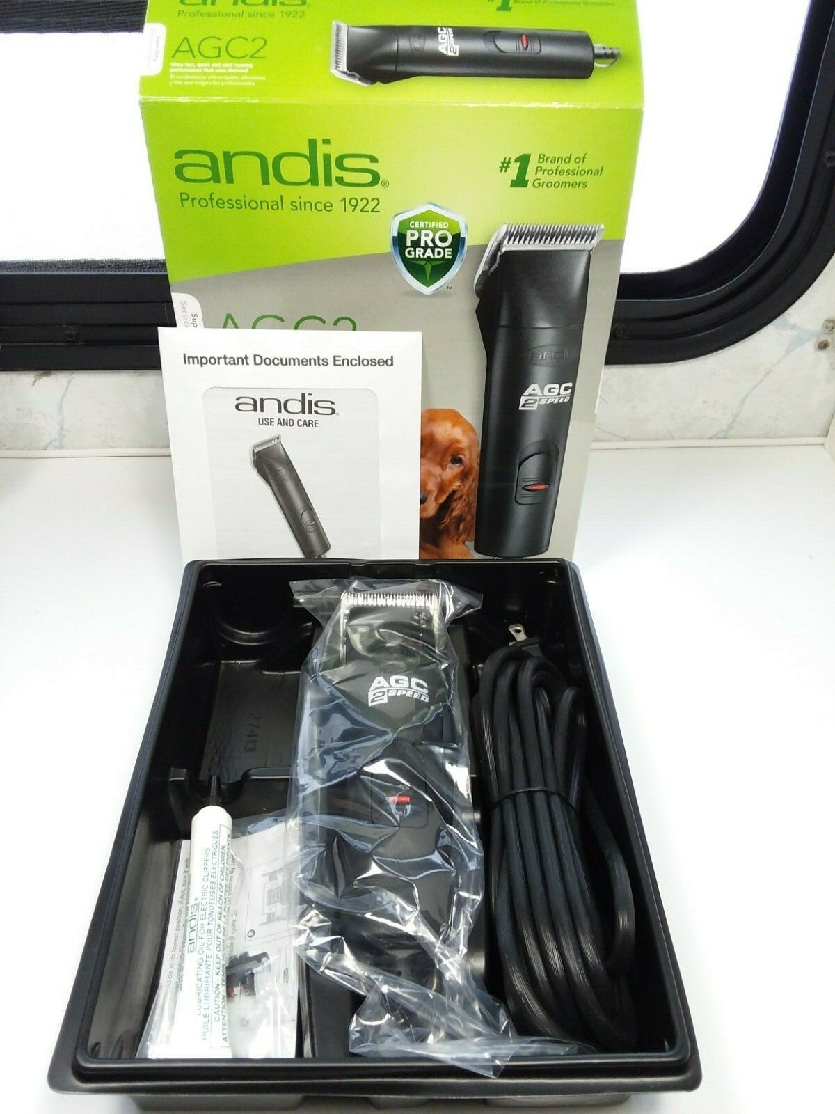 ANDIS AGC 2-SPEED 22340 PRO GRADE SuperDuty PET FUR CLIPPER Detachable Blade NEW