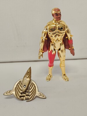 Vintage 1986 Kenner Silverhawks Hot Wing W/ Gyro Complete Telepix Action Figure