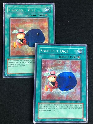 YUGIOH GRACEFUL DICE EDS-002 SECRET X2 RARE MP
