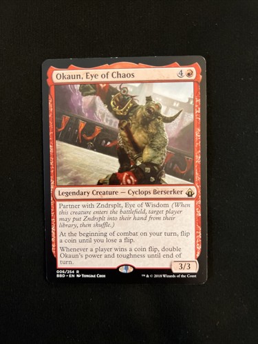 Okaun, Eye of Chaos Battlebond Magic The Gathering MTG Near