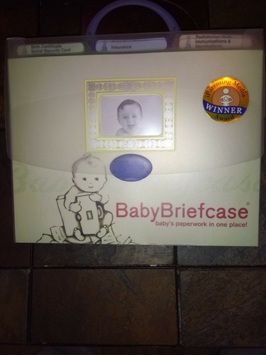 Baby Briefcase Paperwork Organizer Shower/Newborn Gift NEW