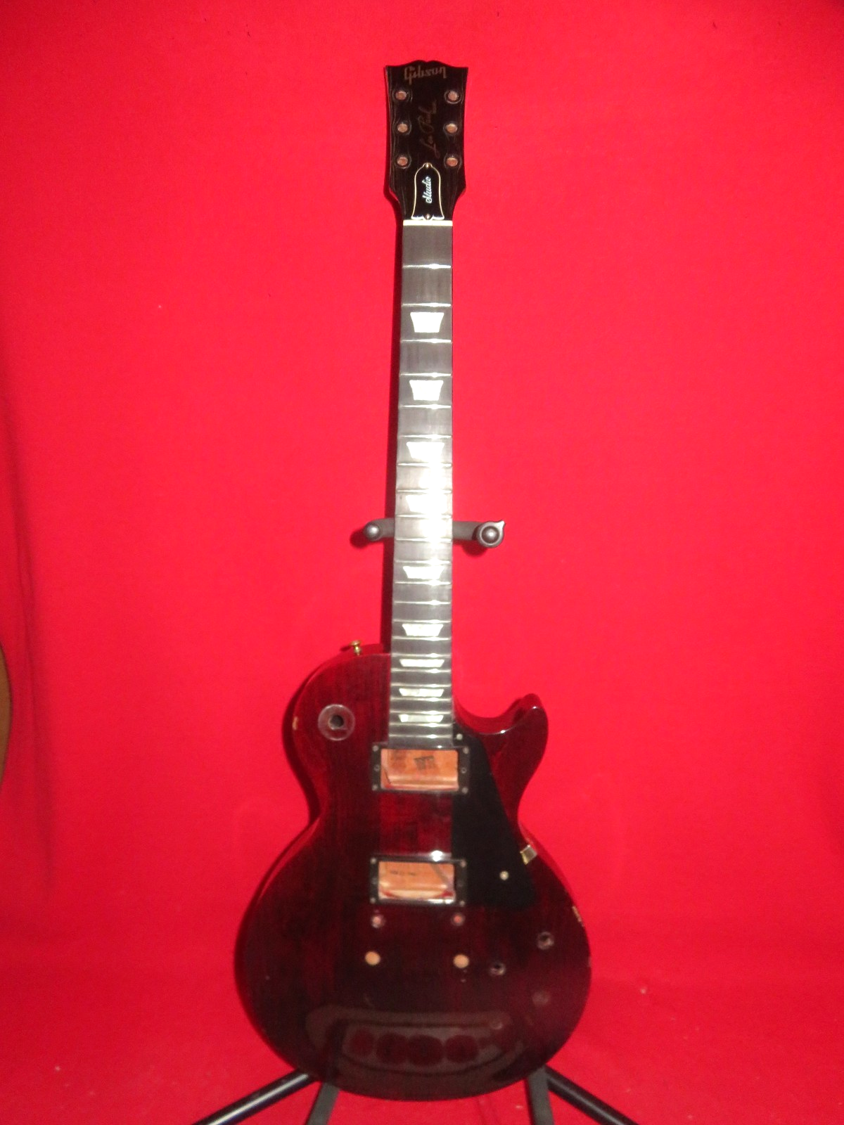 Gibson 1992 USA Wine Red Les Paul Studio Body & Ebony Neck | eBay