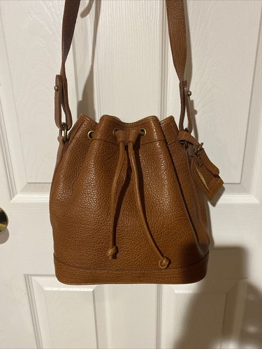 VINTAGE POLO RALPH LAUREN LEATHER DRAWSTRING BUCKET BAG | eBay