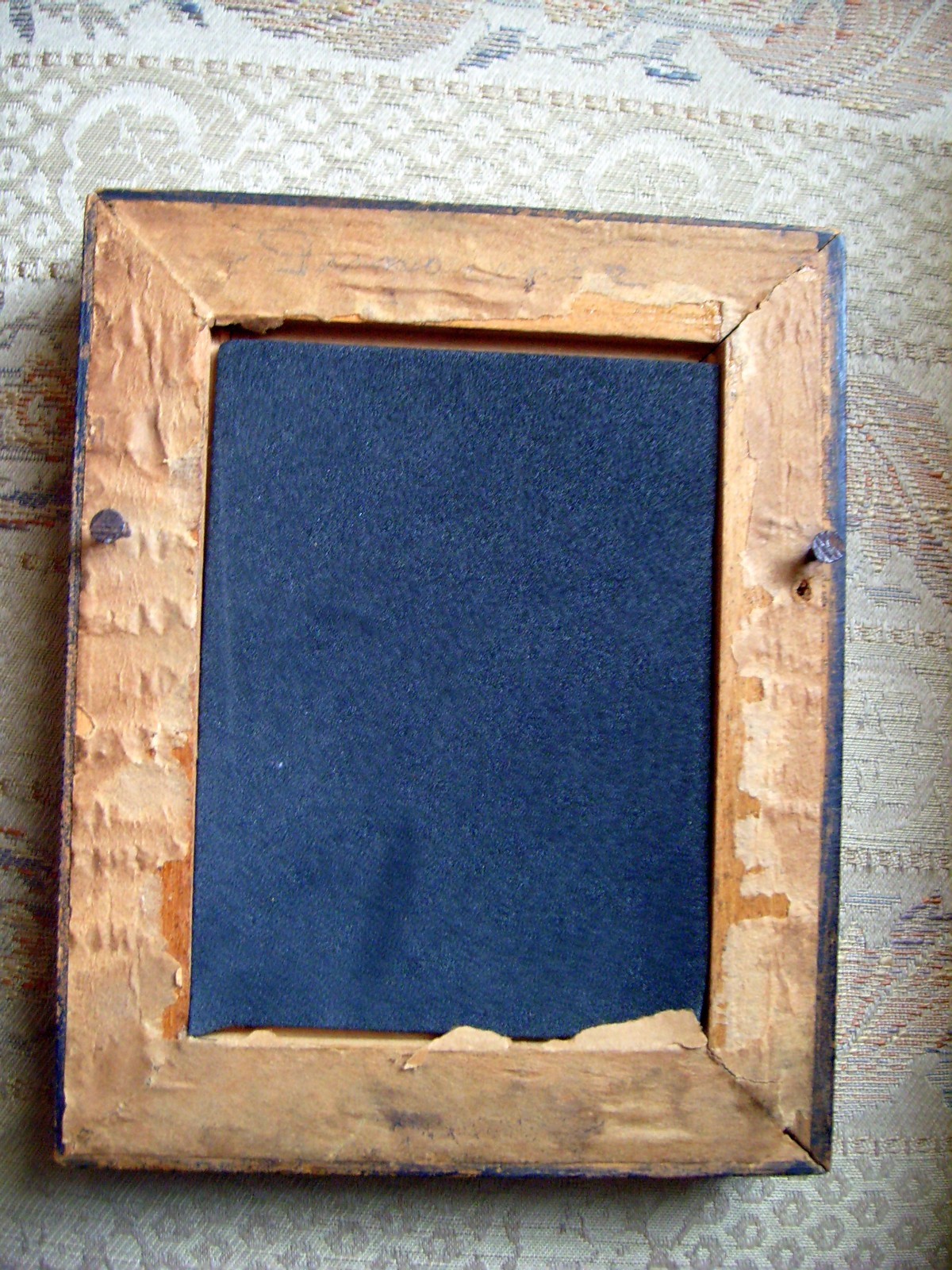 Vintage Miniature Wooden Shadow Box Frame 5-7/8