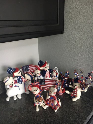 Annalee 4th of July Patriotic dolls set of 10! Excellent condition.