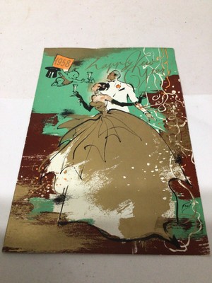 Vintage 1957 New Years Eve M.S. Stella Polaris Cruise Ship Menu Clipper Line