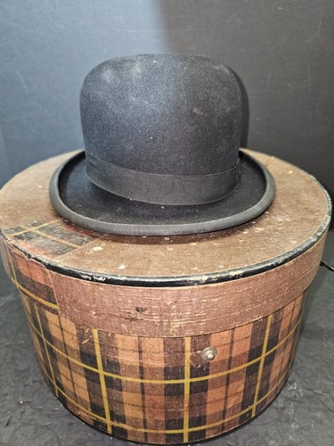 Herbert Johnson WOOLHAT ENGLAND製 Herbert Johnson Vintage Bowler Hat Size 7 Made For Jimmy's