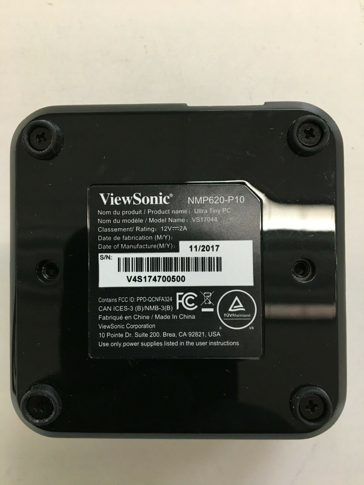 ViewSonic NMP620-P10 Digital Signage Network Media Player for 4K Ultra HD *USED*