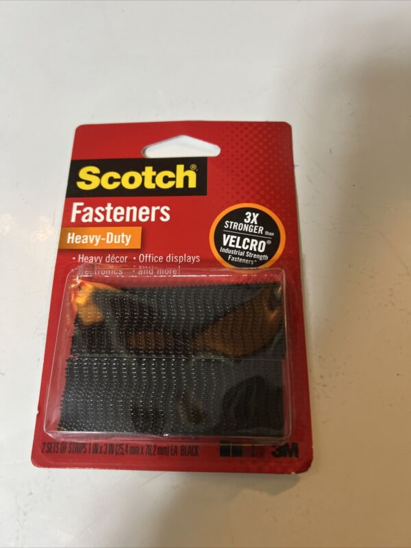 3M Scotch Extreme Fasteners Wall Item Hangers Holds 10 lb 1" x 3" Black New
