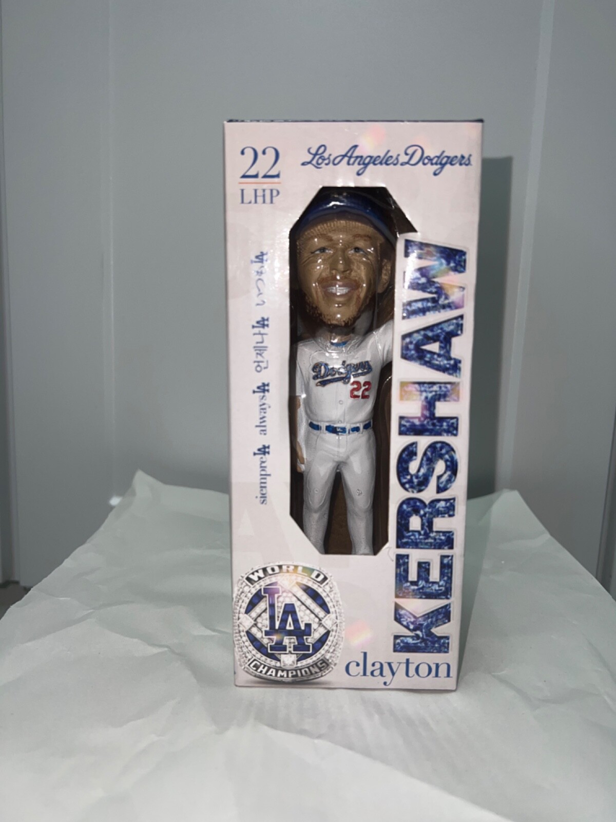 ＜新品未使用＞Clayton Kershaw ボブルヘッドフィギュア 22 Clayton Kershaw ボブルヘッドフィギュア 22 - メルカリ