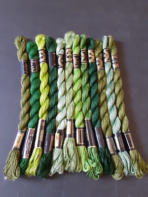 DMC Size 5 COTTON PERLE Pearl Cotton EMBROIDERY THREAD Twist Skein Lot /12 NEW E
