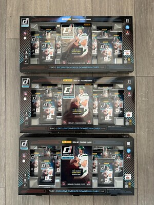 2024 Panini Donruss NFL Card Bundle Sealed Box 1 Oversized Card Costco 3 Boxes