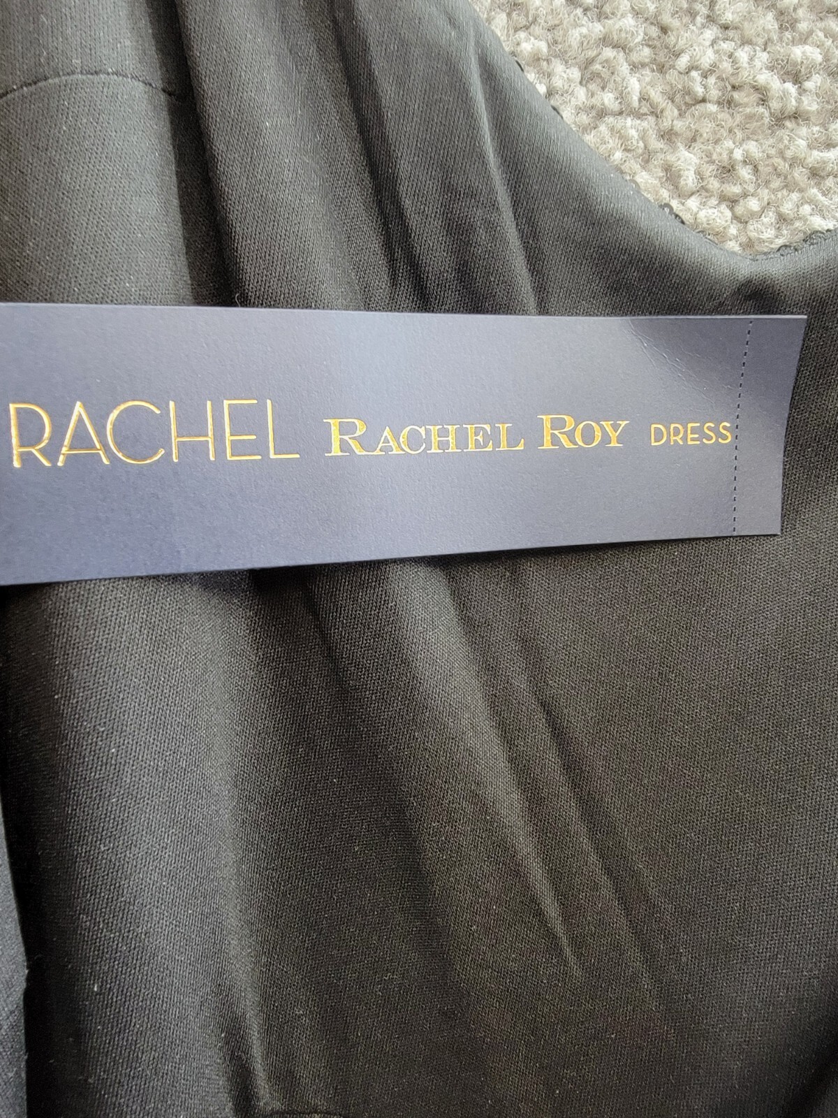 RACHEL Rachel Roy Veronica Sequined Jumpsuit Women's L Black V-Neck Back Zip - Picture 18 of 19