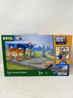 BRIO 33975 Smart Tech Sound Train Service Station in Box NEW!