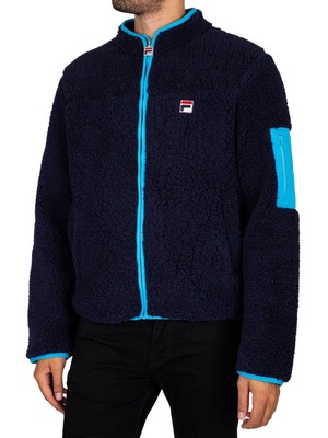 

Мужская куртка Fila Yaler Sherpa, синяя, Синий, F22MH011-410