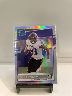2020 Donruss Optic Rated Rookie Devin Duvernay Ravens Silver Holo Prizm #179