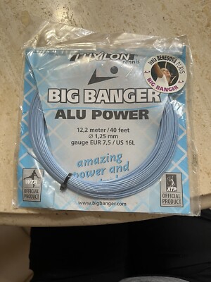 LUXILON BIG BANGER ALU Power GAUGE TENNIS STRING SET, 1.25mm, 40 Feet BRAND NEW