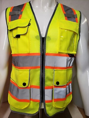 Class 2 High Visibility Reflective Safety Vest (X-Small-5XL)