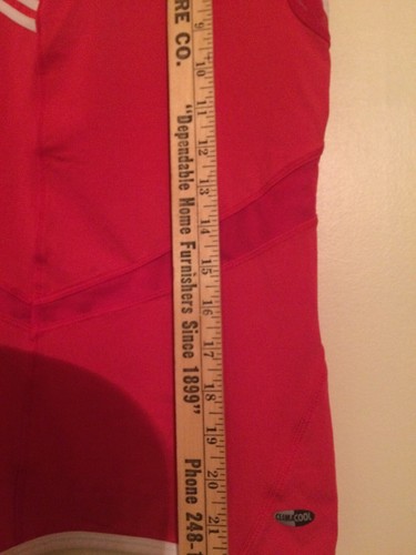 Adidas Women’s Active T Shirt XL Sleeveless Clima Cool Red Vented Back Excellent