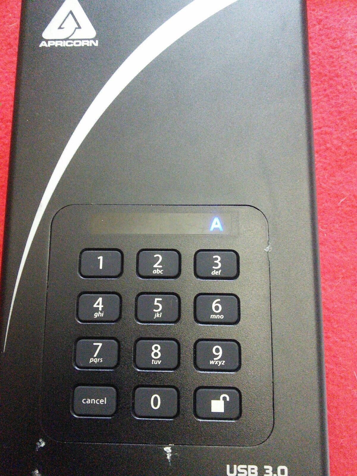 Apricorn Aegis Padlock DT 3TB External (ADT-3PL256-3000) HDD