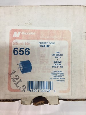 Magnetek 656 Shaded Pole Motor 