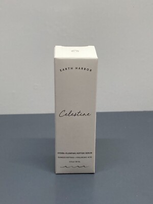 EARTH HARBOR Celestine Hydra-Plumping Peptide Serum 1oz NIB