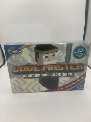 Thinkfun CODE MASTER Programming Logic Minecraft style Board Game New