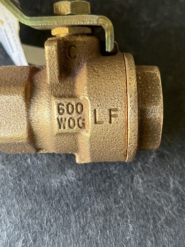 3/4" NPT Lead-Free Bronze Full-Port Ball Valve, 600 WOG, 150 WSP, MADE IN USA