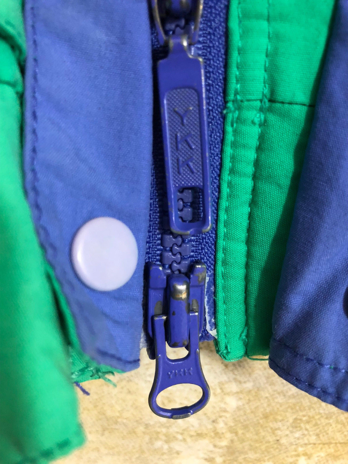 Patagonia Adult Large Coat Green Purple 2 Zipper Jacket Taiwan