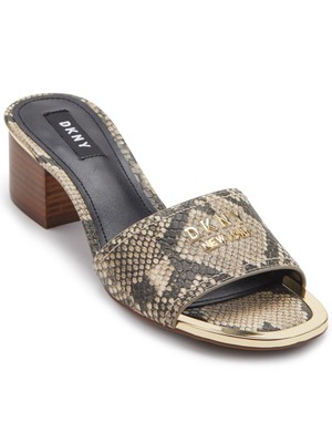 

Женские сандалии DKNY Beige Accents Logo Fama Round Toe Block Heel Slip On Sandals 7,5 M, Бежевый, K2043181