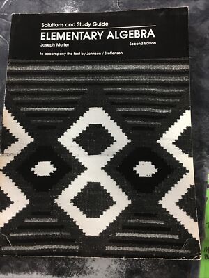Elementary Algebra, 2e Solutions and Study Guide, , Acceptable Book