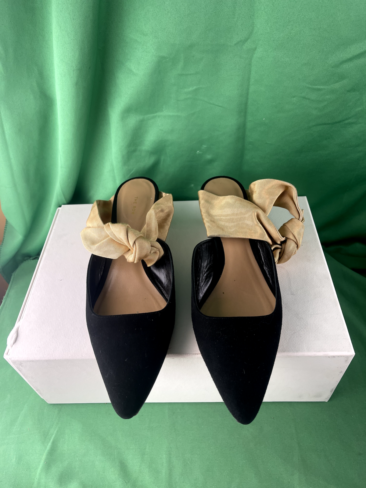 The Row Coco Suede Kitten Heel Size 38.5 | eBay