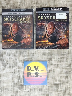 Skyscraper 4K UHD Blu-ray Bilingual NEW w/ Slipcover