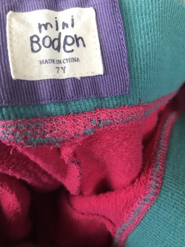 MINI BODEN 7Y GIRLS  STRIPED SWEATPANTS LOOSE COZY PANTS