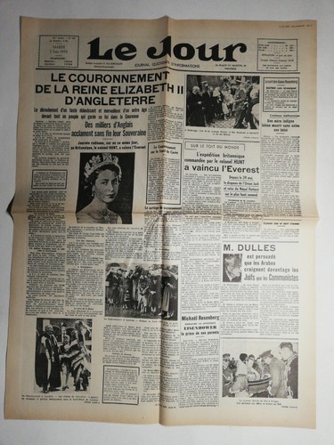 N479 La A World Journal The Day 2 June 1953 Coronation Queen