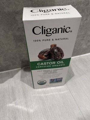 Organic Castor Oil 8 Oz By Cliganic (2 bottles)