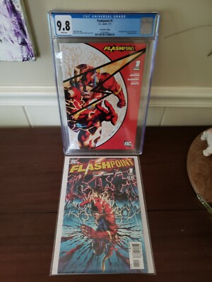DC Comics 2011 Flashpoint Issue #1 SDCC CGC 9.8 and #1 Cover A Thomas Wayne